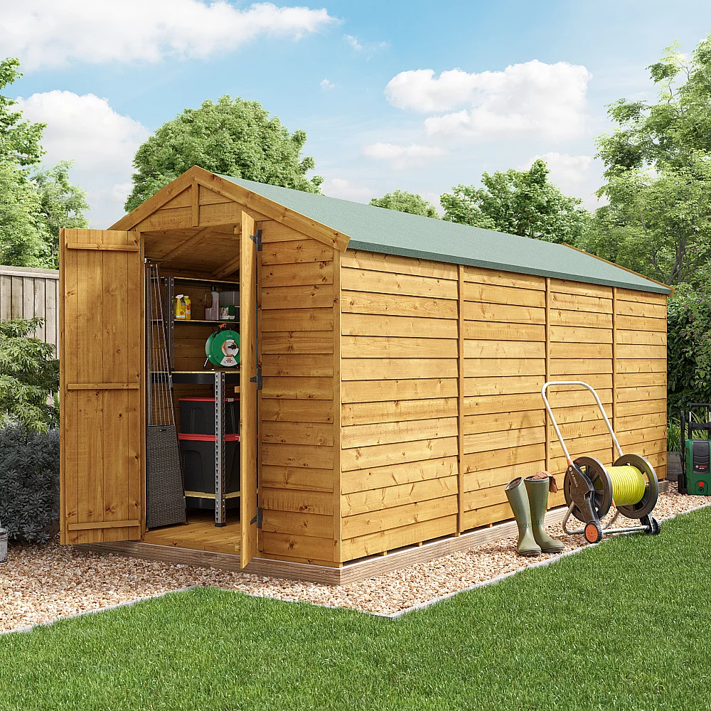 BillyOh Keeper Overlap Apex Shed 16x6 Overlap Apex Windowless
