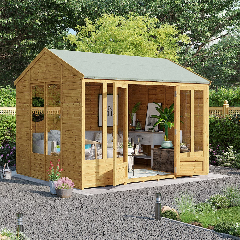 10x8 Petra Tongue and Groove Reverse Apex Summerhouse PT BillyOh