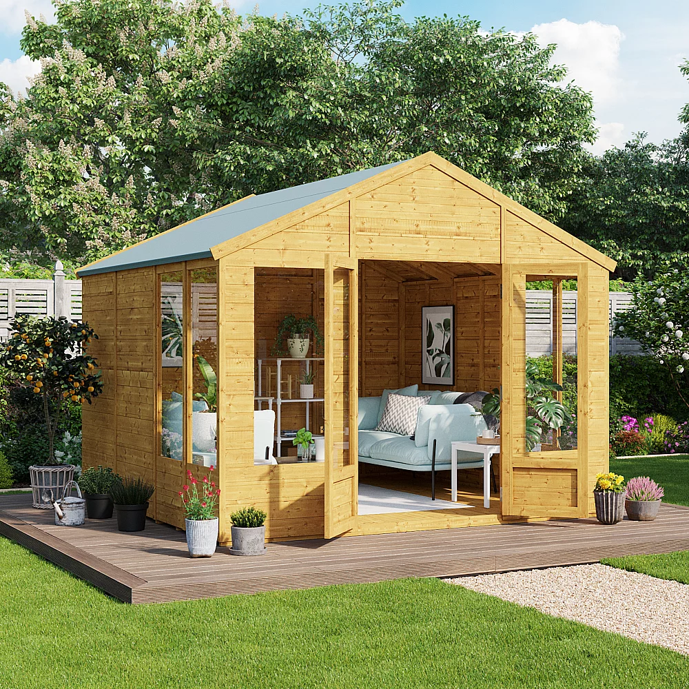 BillyOh Holly Tongue and Groove Apex Summerhouse PT12x10 TandG Apex Summerhouse