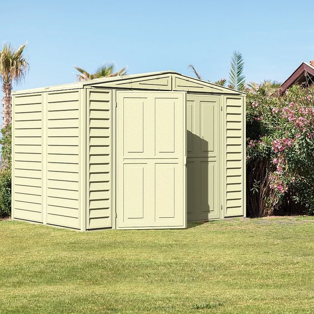 8x5 Saffron Vinyl Shed Foundation Kit Included