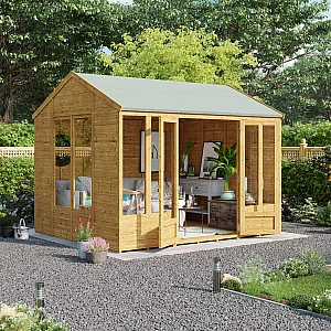 BillyOh Petra Tongue and Groove Reverse Apex Summerhouse 10x8 TandG Reverse Apex Summerhouse