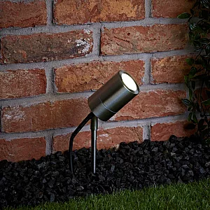 Biard Le Mans IP44 Brushed Steel Spike Light Biard Le Mans IP44 Outdoor Spike Light Brushed Steel
