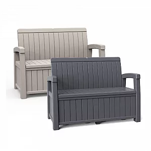 Outdoor Storage Bench with 184 Litre Capacity Outdoor Storage Bench with 184 Litre Capacity Grey
