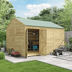 BillyOh Switch Tongue and Groove Apex Shed 12x10 Windowless 15mm
