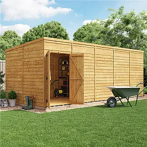 BillyOh Switch Overlap Pent Shed 20x8 Windowless