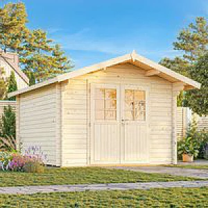 Palmako Sally 3.2m x 3.8m Log Cabin Summerhouse 44mm