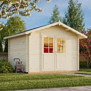 Palmako Vivian 3.3m x 2.7m Log Cabin Summerhouse 28mm