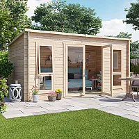 14 x 8 Pressure Treated Log Cabin BillyOh Carmen Log Cabin Summerhouse 28mm