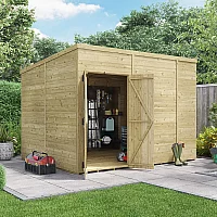 10x8 BillyOh Switch Tongue and Groove Pent Wooden Shed Windowless Garden Shed 10 x 8ft