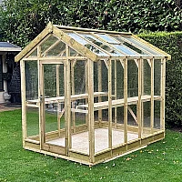 5 ft 3 x 9 ft 4 Coppice Ashdown Apex Wooden Greenhouse 1.6m x 2.85m