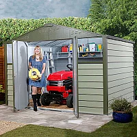 10 ft x 8 ft Trimetals Premium Titan 108 Metal Shed 2.98m x 2.37m