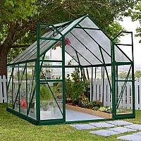 8 ft x 8 ft Palram Canopia Balance Green Greenhouse 2.47m x 2.44m