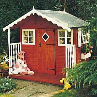 6 ft x 6 ft Shire Den Kids Wooden Playhouse 1.79m x 1.79m