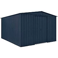 10 ft x 12 ft Globel Anthracite Grey Apex Metal Shed 3.08m x 3.72m