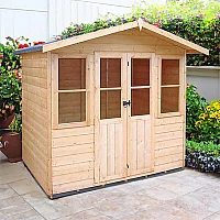 7x5 Shire Haddon Wooden Summerhouse