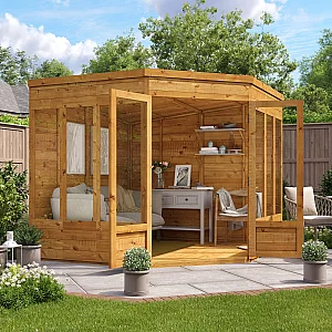 8x8 BillyOh Picton Corner Summerhouse TandG Corner Summerhouse