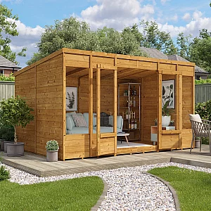 12x8 Bella TandG Pent Summerhouse BillyOh