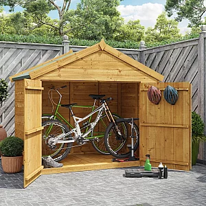 4x6 TandG Apex Bike Shed Mini Master BillyOh