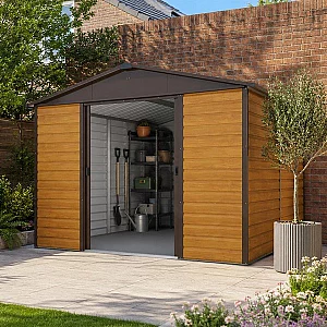 10 ft x 12 ft 4 Yardmaster Balmoral Apex Metal Shed 3.03m x 3.78m