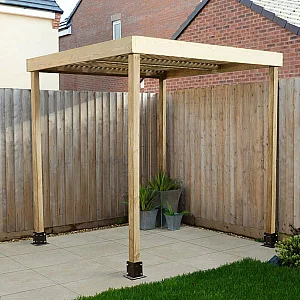 Forest Modular Wooden Garden Pergola 6 ft 5 x 6 ft 5 2m x 2m