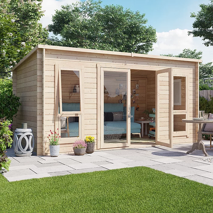 14 x 8 Log Cabin BillyOh Carmen Log Cabin Summerhouse 28mm