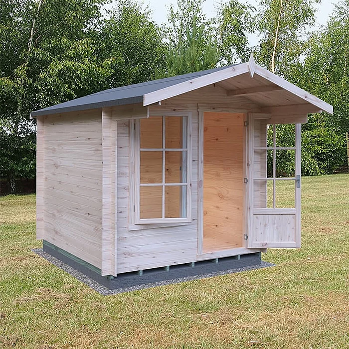 Shire Crinan 2.4m x 2.4m Log Cabin Summerhouse 19mm